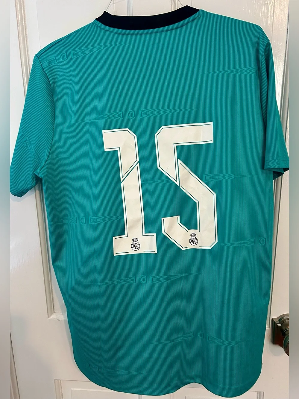 Men’s Adidas Real Madrid Third Jersey 21/22 Number 15, Valverde, Size XL
